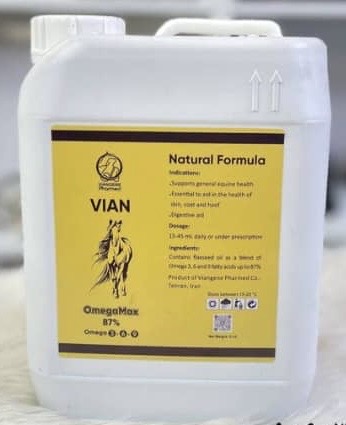 روغن امگا اسب ویان OmegaMax 87% (مکمل امگا ۳، ۶ و ۹ بر پایه روغن کتان)