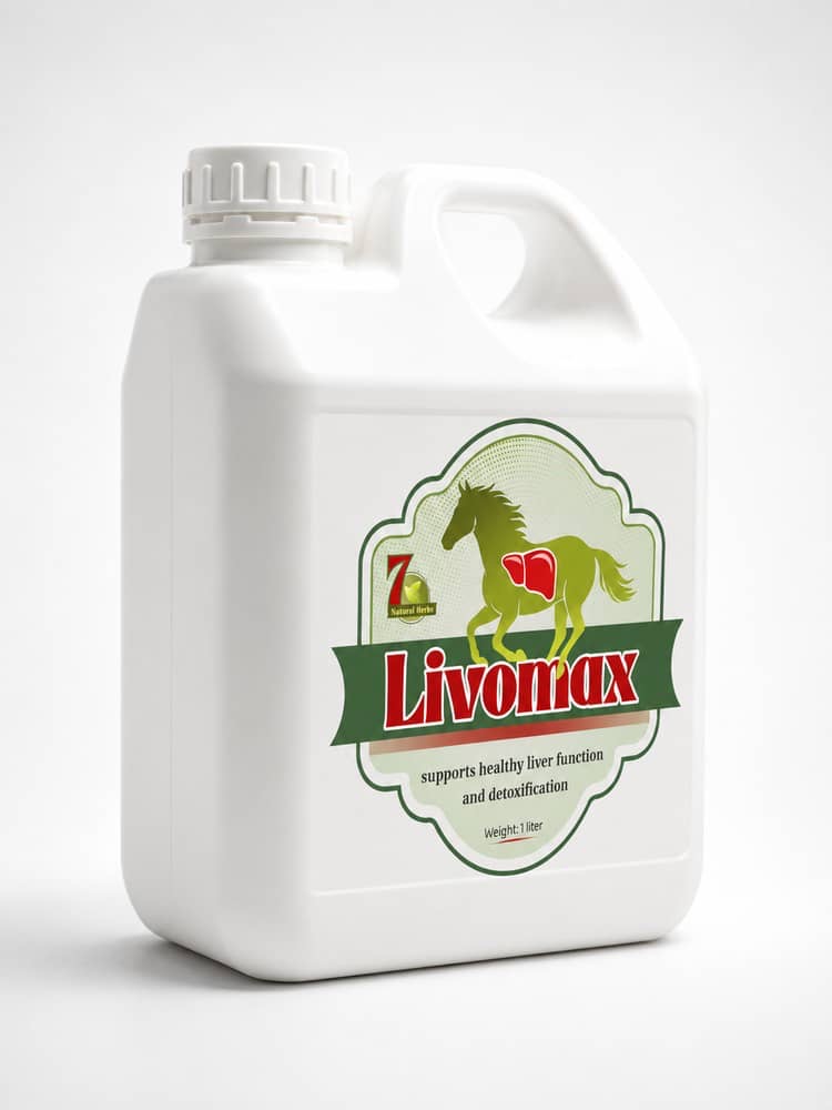 مکمل گیاهی تقویت کبد و سم‌زدای اسب لیوومکس (Livomax) - ۱ لیتری