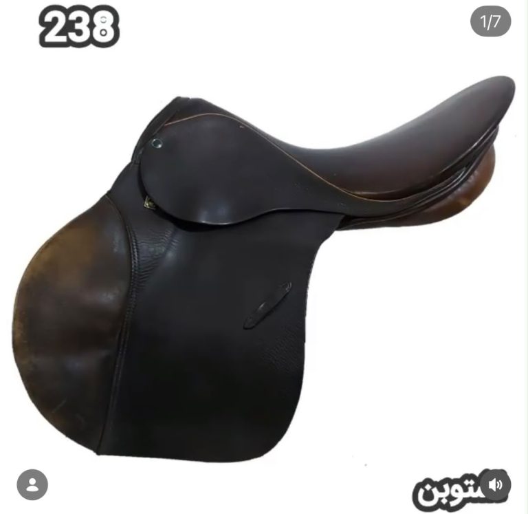 زین پرش و سواری آزاد اشتوبن Stübben آلمان (کارکرده - کد ۲۳۸) | سایز ۱۷.۵