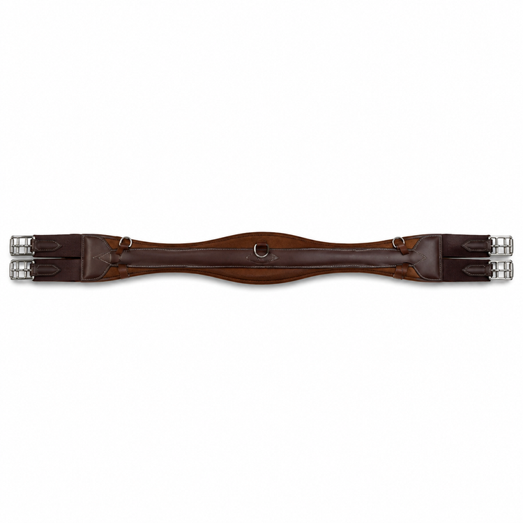 تنگ دو سرکش چرم طبیعی فرسا (Farsa Double-Elastic Leather Girth)