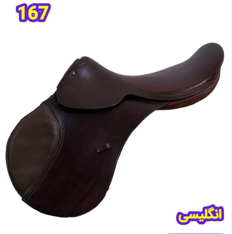 زین انگلیسی سایز بزرگ ۱۹ اینچ کارکرده کد ۱۶۷ | ساخت انگلستان، مناسب سواری آزاد و پرش