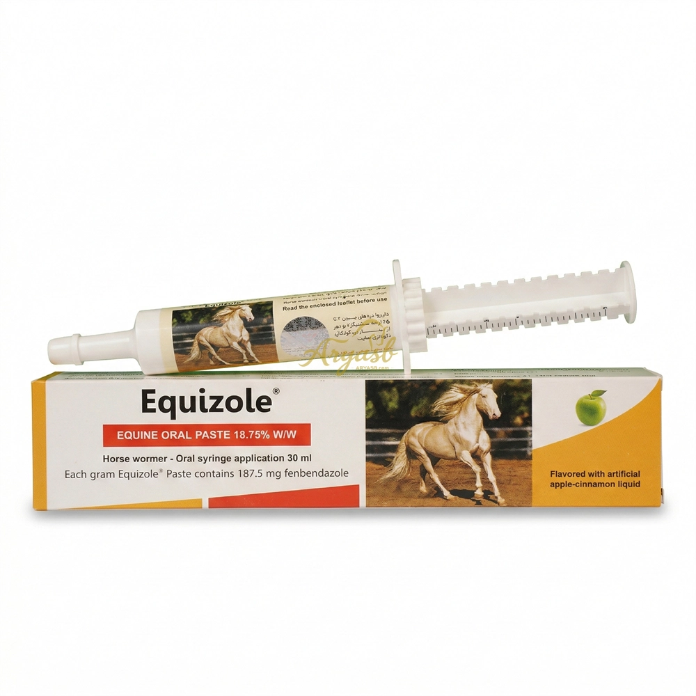 خمیر خوراکی ضدانگل اسب اکویزول (Equizole® 18.75%) – سرنگ مدرج ۳۰ میلیلیتر